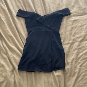 NWT NBD black revolve off the shoulder dress size small